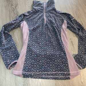 Columbia Geometric Pattern Fleece Pullover